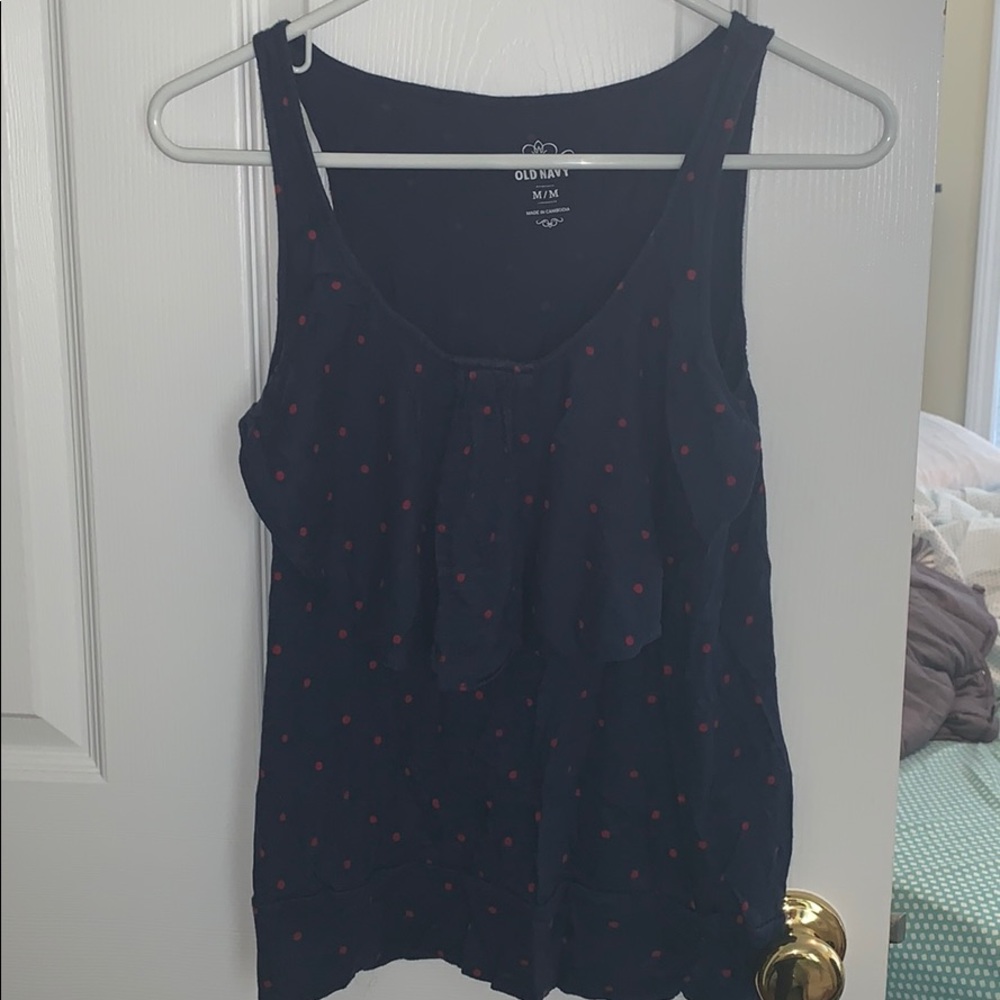 Old Navy blue & red tank